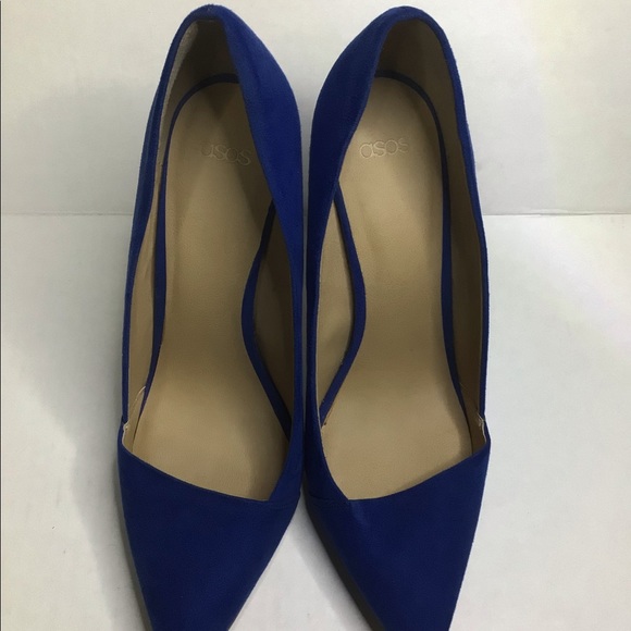 ASOS royal blue pointy toe heels size 9. - Picture 4 of 8